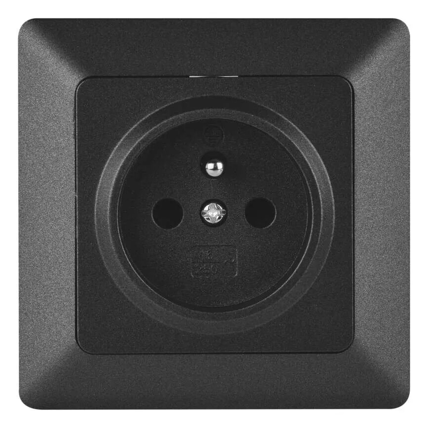 Haushaltssteckdose 250V/16A anthrazit