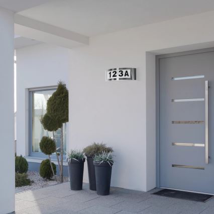 Hausnummer 1xE27/14W/230V