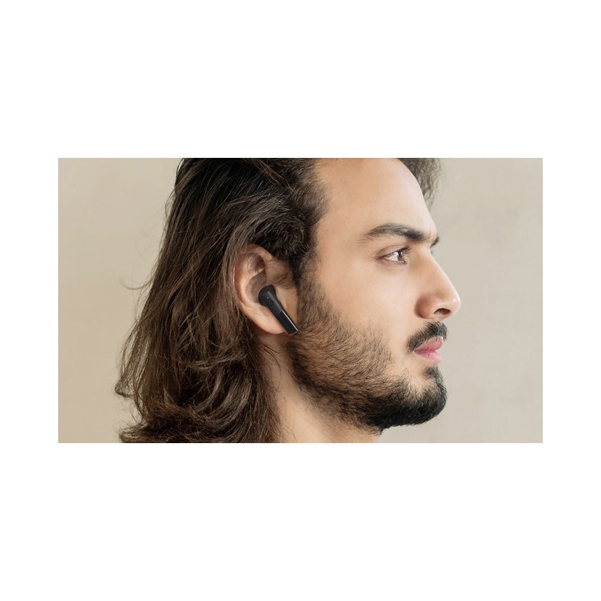 Haylou - Wasserdichte kabellose Ohrhörer GT6 Bluetooth IPX4 schwarz