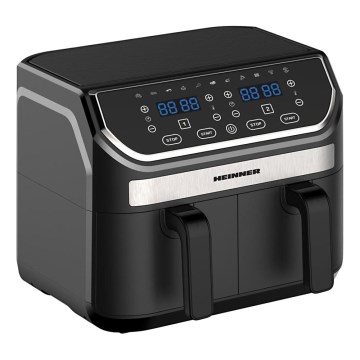 Heinner HAF-KDB1700BK - Duale Heißluftfritteuse 8,5 l 1700W/230V schwarz