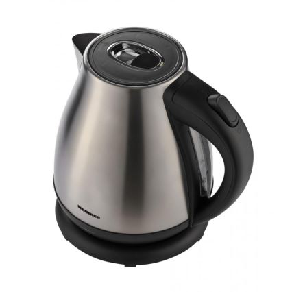 Heinner HEK-17IX - Wasserkocher 1,7 l 2200 W/230 V mattchrom/schwarz