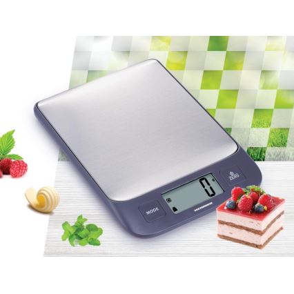 Heinner HKS-5IXBK - Digitale Küchenwaage 2xAAA grau/mattchrom