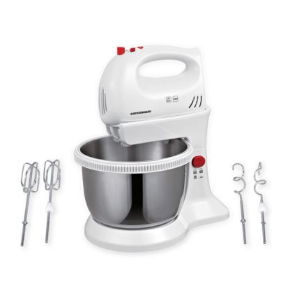 Heinner HMBR-300W - Handmixer mit drehbarer Schüssel 300W/230V weiß
