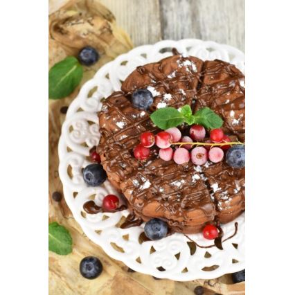 Heinner HWF-1000CR - Waffeleisen 1000 W/230 V schwarz/roségold