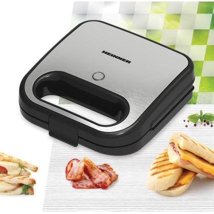 Heinner SM-K750FGSL - Toaster 750W/230V schwarz/mattchrom