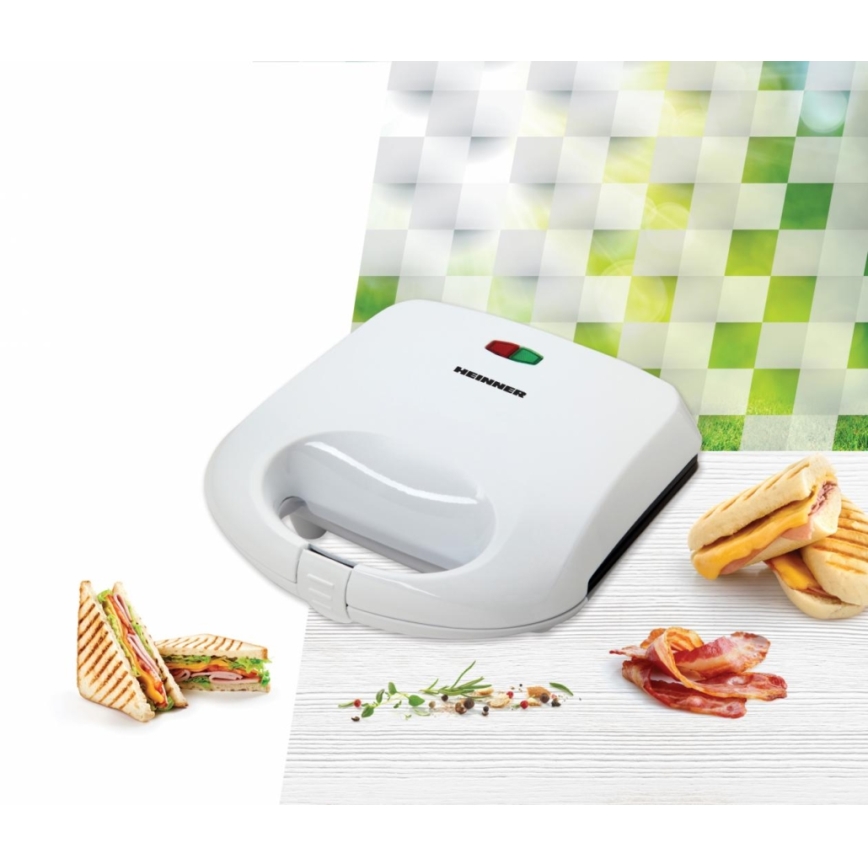 Heinner SM-K750W - Sandwichmaker 750W/230V weiß