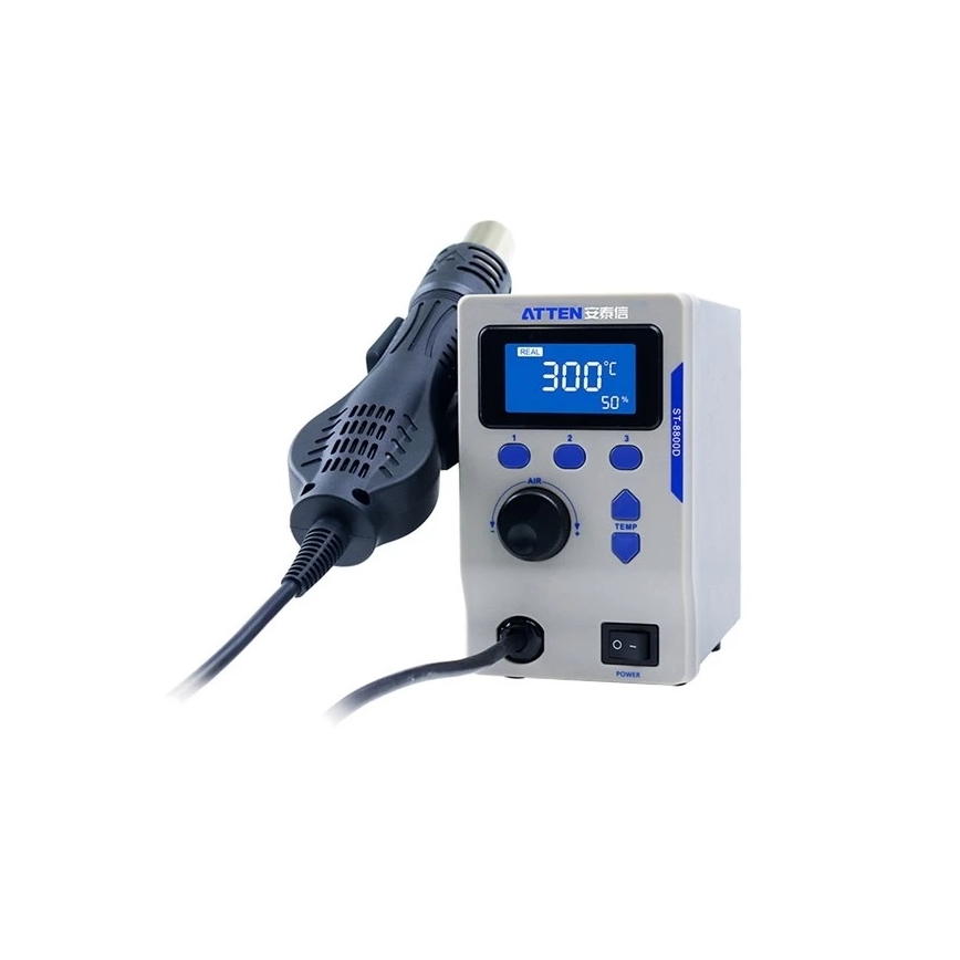 Heißluft-Lötstation mit LCD-Anzeige 800 W/230 V