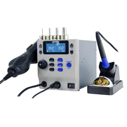 Heißluft- und Lötstation mit LCD-Display 800W/230V