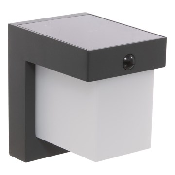 Hesperide - LED-Solar-Wandleuchte mit Bewegungsmelder MULTY LED / 3,7 V, 2600 mAh, IP65, Anthrazit