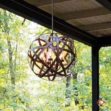 Hinkley - Außenleuchte CARSON 5xE14/40W/230V IP44