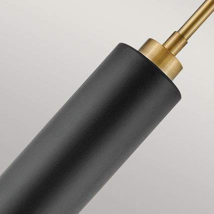 Hinkley - Stangen‑Pendelleuchte CEDRIC, 2 × E27 (max. 60 W), 230 V, Ø 33 cm, gold/schwarz