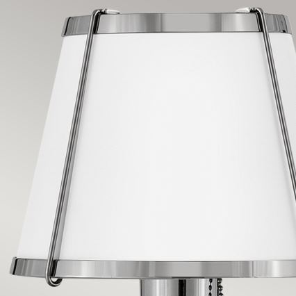 Hinkley - Wandleuchte CLARKE 1xE27/40W/230V glänzendes Chrom/weiß