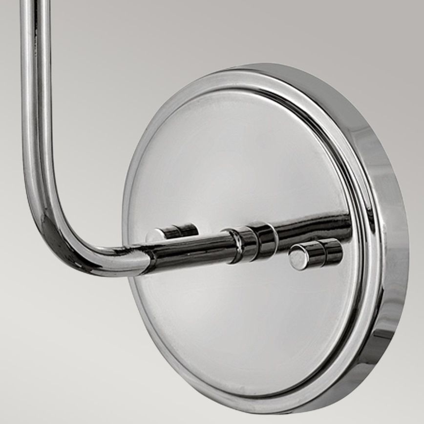 Hinkley - Wandleuchte CLARKE 1xE27/40W/230V glänzendes Chrom/weiß