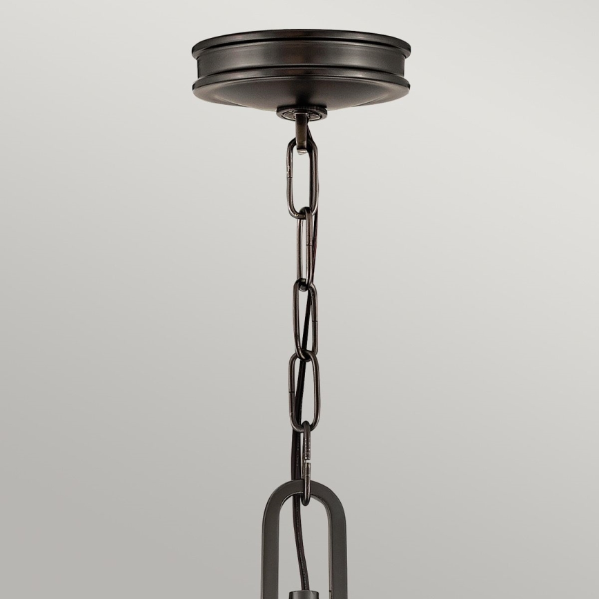 Hinkley - Kronleuchter mit Kette COLLIER 4xE14/40W/230V Ø 54,3 cm schwarz