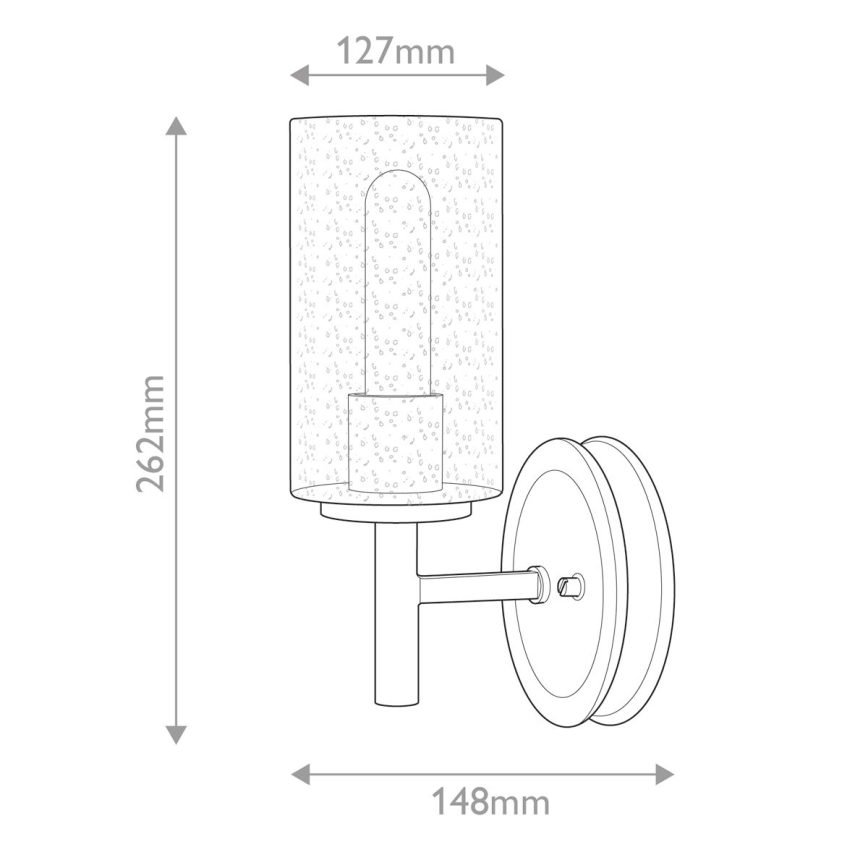 Hinkley - Wandleuchte COLLIER 1xE27/60W/230V schwarz