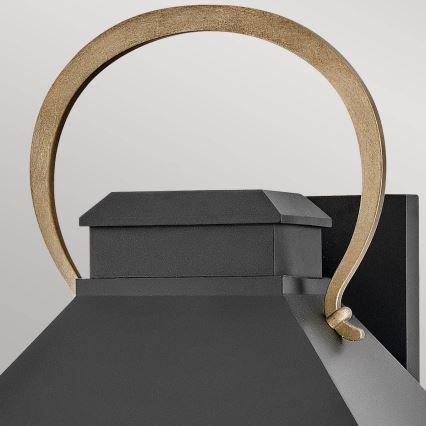 Hinkley - Außenwandleuchte DAWSON L 2xE14/40W/230V IP44 schwarz