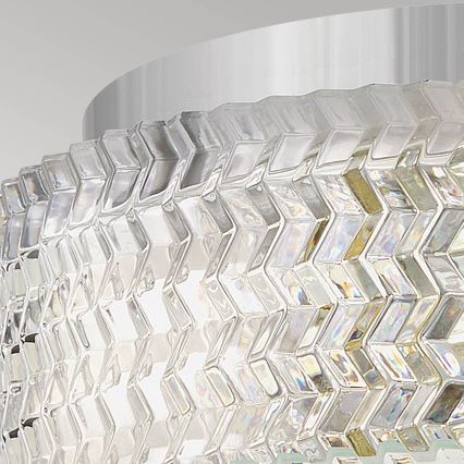 Hinkley Deckenleuchte ELLE 2xE27/60W/230V d 30,5 cm glänzendes Chrom