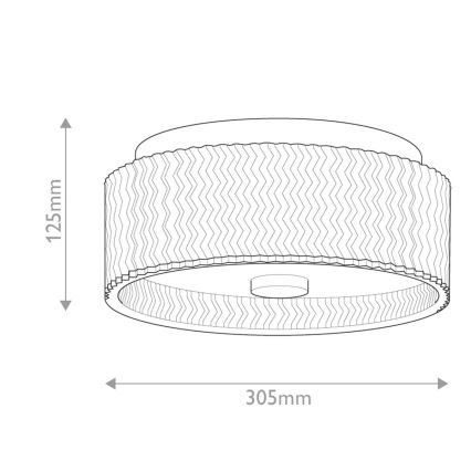 Hinkley - Deckenleuchte ELLE 2xE27/60W/230V d 30,5 cm golden