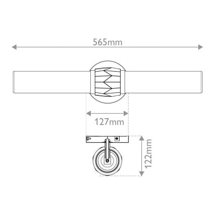Hinkley - Bad-Wandleuchte ELLISON 2xE27/40W/230V IP44 schwarz