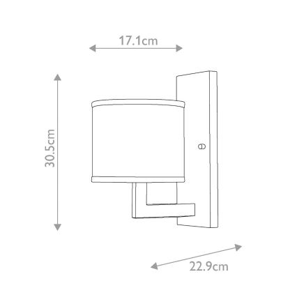 Hinkley - Wandleuchte HAMPTON 1xE27/60W/230V gold