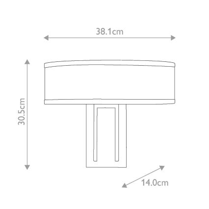 Hinkley - Wandleuchte HAMPTON 2xE14/40W/230V goldfarben