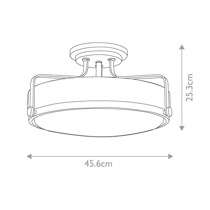 Hinkley - Aufputz-Kronleuchter HARPER 3xE27/60W/230V Ø 45,6 cm glänzender Chrom