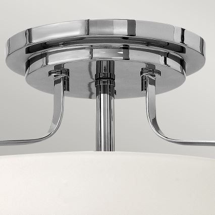 Hinkley - Aufgesetzte Deckenleuchte HARPER 3xE27/60W/230V Ø 36,6 cm glänzender Chrom