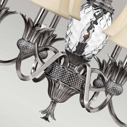 Hinkley - Kronleuchter an Kette PLANTATION 7xE14/40W/230V silbern