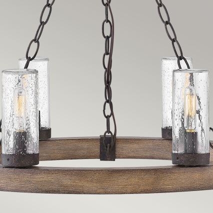 Hinkley - Kronleuchter an Kette SAWYER 6xE14/40W/230V braun