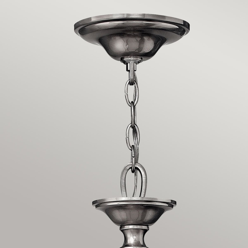 Hinkley - Kronleuchter mit Kette SUSSEX 5xE14/40W/230V mattchrom