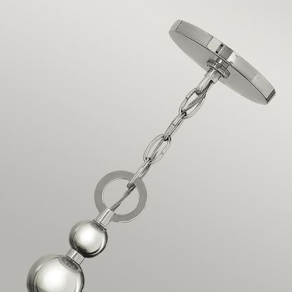 Hinkley - Kronleuchter an Kette ZELDA 3xE27/60W/230V glänzender Chrom