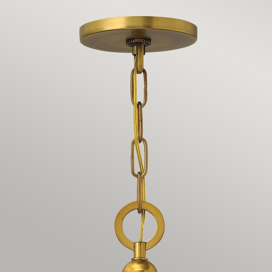 Hinkley - Ketten-Kronleuchter ZELDA 3xE27/60W/230V messing