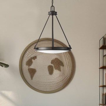 Hinkley - Kronleuchter mit Kette COLLIER 4xE14/40W/230V Ø 54,3 cm schwarz