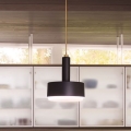 Hinkley - Stangen‑Pendelleuchte CEDRIC, 2 × E27 (max. 60 W), 230 V, Ø 33 cm, gold/schwarz