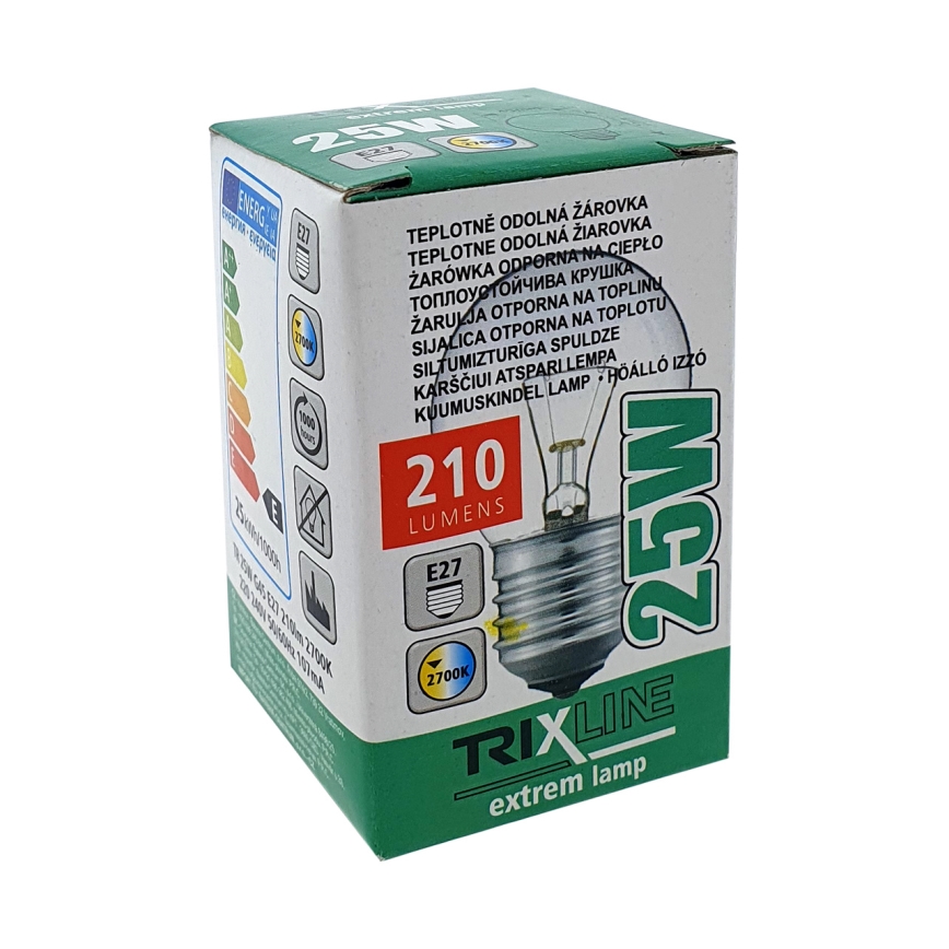 Hochleistungs-Glühlampe G45 E27/25W/230V 2700K