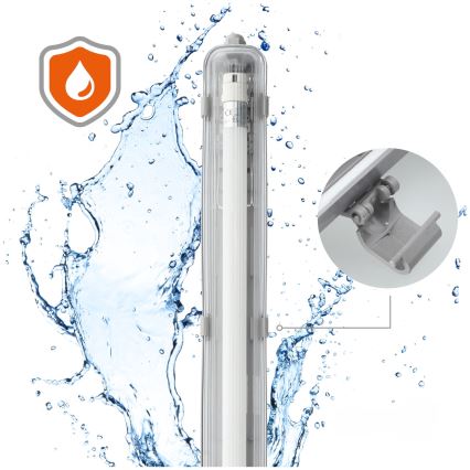 Hochleistungs-LED-Leuchtstofflampe T8 1xG13/18W/230V 4000K IP65 128 cm