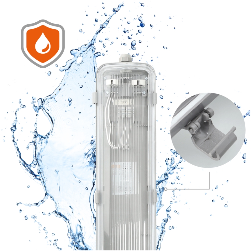 Hochleistungs-Leuchtstofflampe 2xG13/22W/230V IP65