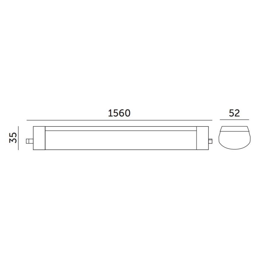 Hochleistungs-Leuchtstofflampe LED/48W/230V IP65 4000K 156 cm