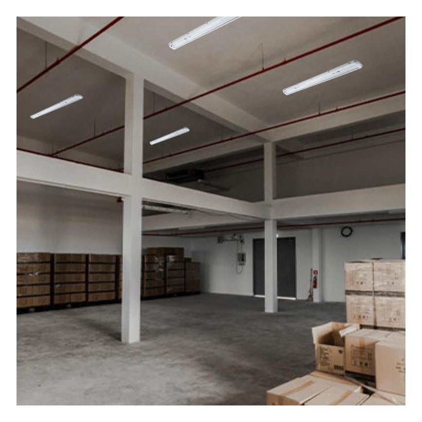 Hochleistungs-Leuchtstofflampe T8 2xG13/18W/230V IP65 126 cm