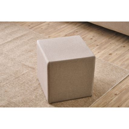 Hocker CUBI 40x40 cm beige