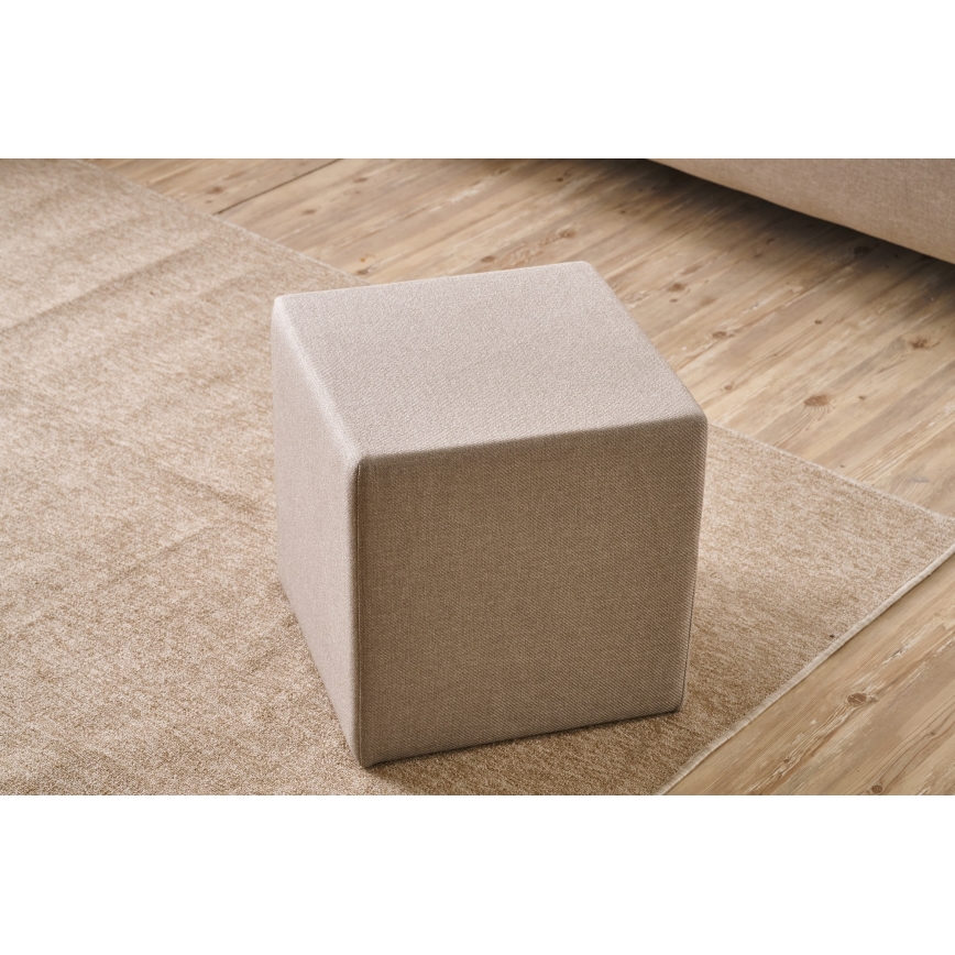 Hocker CUBI 40x40 cm beige