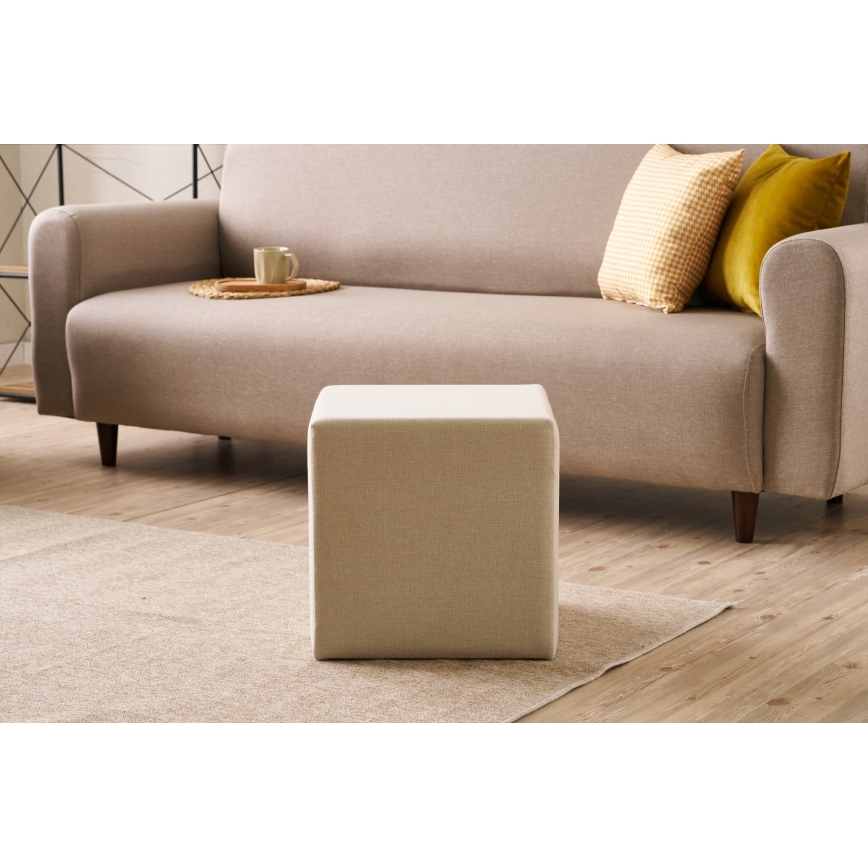 Hocker CUBI 40x40 cm beige