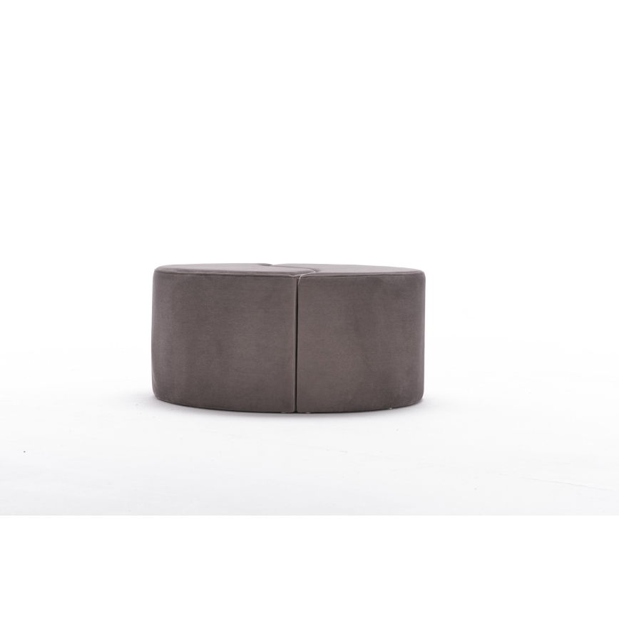 Hocker JING Ø 80 cm, braun