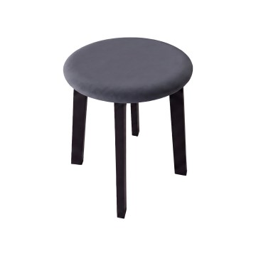 Hocker KUBE Ø 36 cm schwarz/anthrazit