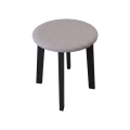 Hocker KUBE Ø 36 cm schwarz/grau