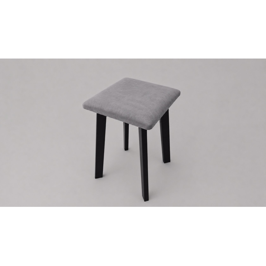 Hocker LUBE 36x36 cm schwarz/grau