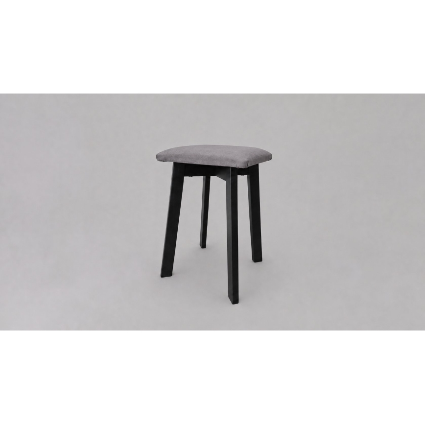 Hocker LUBE 36x36 cm schwarz/grau