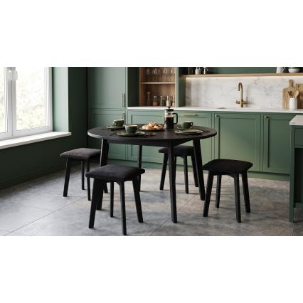 Hocker LUBE 36x36 cm schwarz