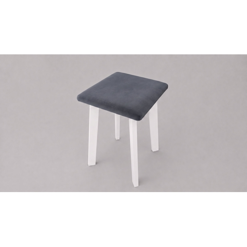 Hocker LUBE 36x36 cm weiß/anthrazit