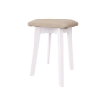 Hocker LUBE 36x36 cm weiß/beige